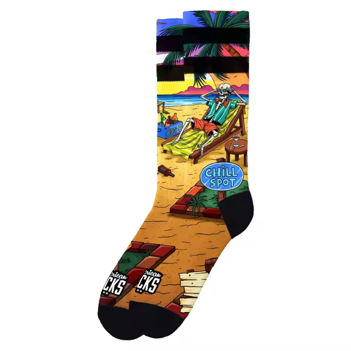 Calcetines American Socks Marrones Chiller Mid High Signature Socks - 1