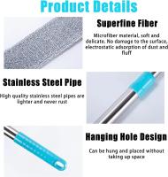 Cepillo De Limpieza Para Espacios Estrechos Con Mango Telescopio Y Microfibra Retráctil Herramienta De Limpieza Para El Hogar - details 6