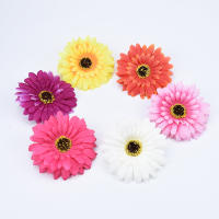 Flores Artificiales De Girasol Y Margarita 10Cm Para Decoración De Navidad Casas Bodas Regalos DIY Plantas Falsas De Seda Baratas - details 5