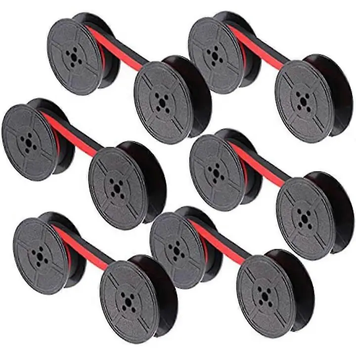 Paquete de reemplazo de carrete rojo y negro para máquina de escribir - 1