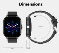 Reloj inteligente, reloj de fitness HiFiT 1,69 "Pantalla táctil rastreadores de fitness con monitor de sueño de ritmo cardíaco, IP68 impermeable reloj inteligente 18 modos deportivos deporte Wat - details 0