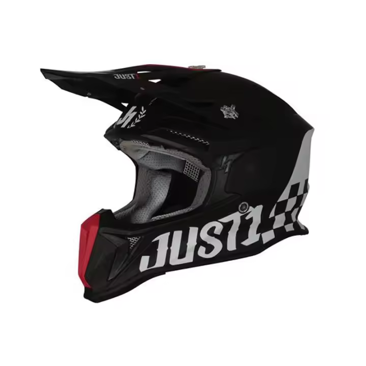 CASCO MOTOCROSS JUST1 J18 OLD SCHOOL BLACK - 1