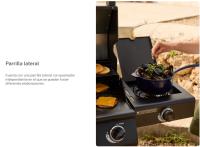 CREATE - Barbacoa de gas con quemador lateral y mesa auxiliar - BBQ GAS BURNER PRO - details 1