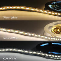 Tira LED 12V 24V SMD 2835 240LEDs/M 1M 2M 3M 4M 5M Luz De Decoración Interior Caliente Blanco Fita Strip Iluminación DC 12V Para Sala De Estar - details 2