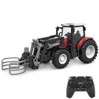 Juego De Juguetes Para Niños RC Tractor Y Camión Con Luz LED Control Remoto Simulador De Granjero Coche Y Camión De Escala 1/24 Para Niños - details 7