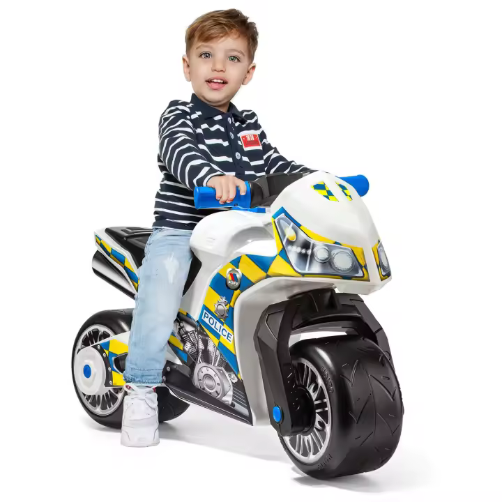 Moto correpasillos Blanca. Estilo policíaca. - 1