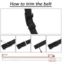 Cinturón Táctico Para Hombres De Entrenamiento Militar Al Aire Libre Versátil Casual Con Hebilla Automática Material De Lona - details 1