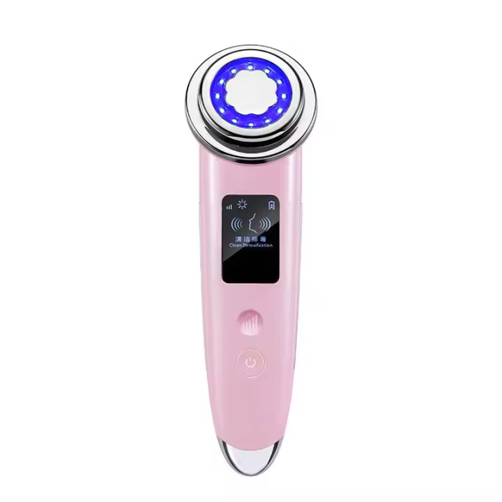 Equipo De Belleza Personal De Cuidado De La Piel Con Luz Y Pantalla Electrostímulo Calefacción EMS Corriente Micro Instrumental De Limpieza Facial Masajeador De Belleza - 1