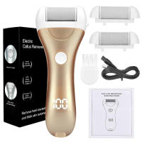 Archín Eléctrico Para Pies Recargable USB Con Pantalla Y 3 Cabezas De Reemplazo Para Eliminación De Callos Y Exfoliación - details 10