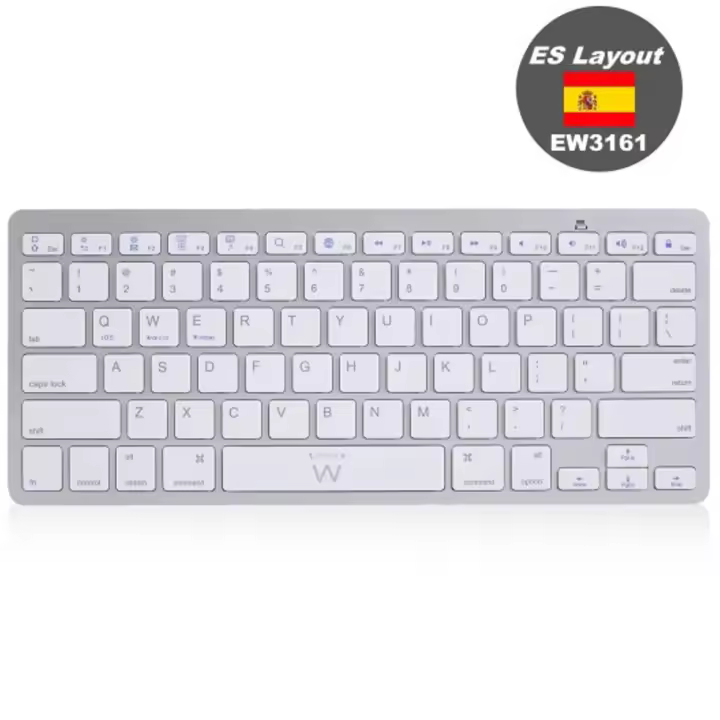 Teclado ultradelgado bluetooth ewent ew3161 para tablet formato españa - 1