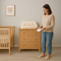 BATHBY Cambiador Bebé Acolchado Impermeable con Bordes de Seguridad, Suave y Antideslizante, Fácil de Limpiar, 85x50x10cm - details 8
