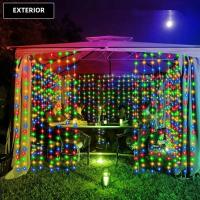 3Mx3M 300 LED Cortina Solar De Jardín Luz De Navidad Decoración De Año Nuevo Lámpara De Fiestas Y Boda Con Hilo De Cobre - details 2