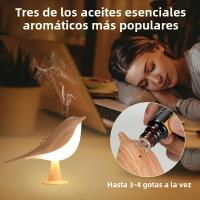 Lámpara Nocturna LED De Silicona/Madera Para Niños Con Sensor Táctil Y Cargador USB Animal Cartoon (Pájaro/Pato/Conejo) Luz De Dormir Para Habitación - details 1