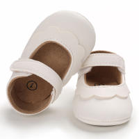 Zapatos De Princesa Para Bebé Niña En Lace Blanca Mocasines Con Lazo Y Borde Antideslizante De Goma Primera Calzado Para Caminar - details 88