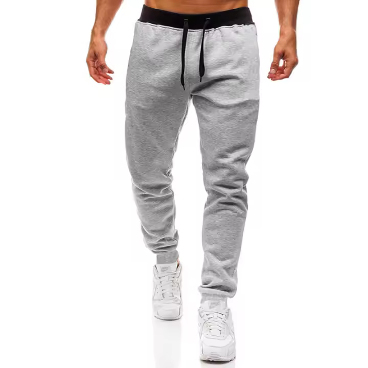 Pantalones Deportivos Casuales Para Hombre Pantalones De Correr Y Gimnasio Largos Para Ejercicio Y Running Con Cierre Elástico - 1
