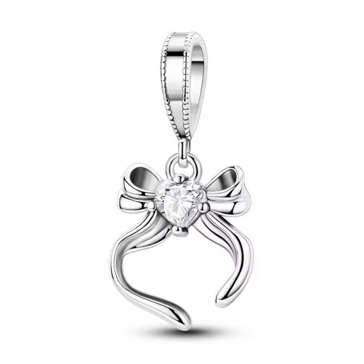 Encantos De Borla De Corazón Rosa En Plata 925 Encantos De Bolas Para Pulseras Originales DIY Joyería Accesorios De Moda Para Mujer - 1