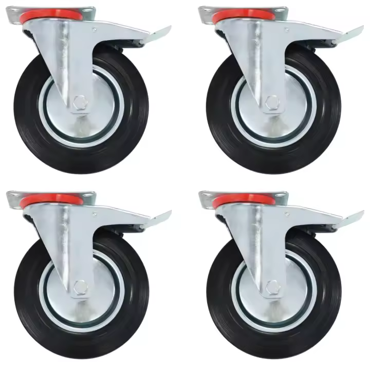 vidaXL Ruedas giratorias 32 unidades 200 mm - 1