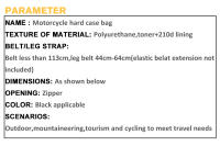 Bolsa De Combustible Para Motocicleta Transpirable Gran Bolsa De Hombro Para Bicicleta Y Asiento Trasero Exterior Con Correa De Cadera - details 9