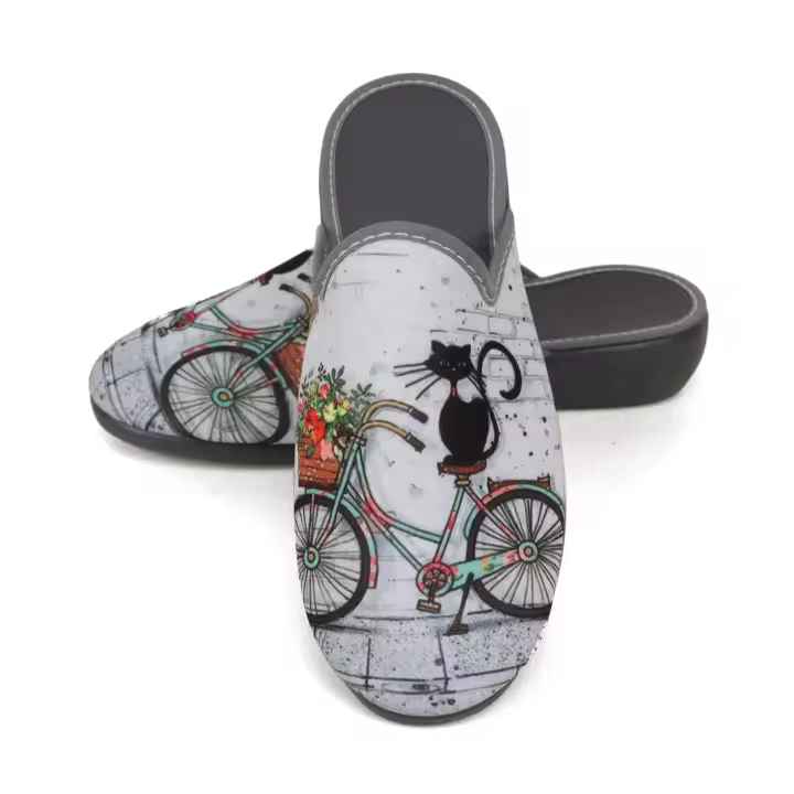 Zapatillas de Casa Mujer Verano Primavera, Zapatos Mujer Comodos Sublimacion Antideslizante Cuña Punta Cerrada Anatómica Fabricado en España Talla 35-41 - 1
