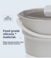 Mini Olla Eléctrica Plegable 220V Multifuncional Para Cocinar Y Almorzar En Dormitorio Olla Para Noodles Y Vaporizador Para Viajes - details 6