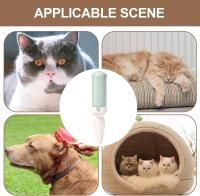 Rodillos de pelo para mascotas, rodillo de pelo reutilizable para mascotas, rodillo de pelusa portátil con bases de limpieza, cepillo electrostático para alfombras con rodillo reutilizable de múltiples superficies, herramienta de eliminación de mascotas p - details 2