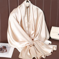 Pañuelo De Seda Lujoso Para Mujer En Color Sólido Moda Comodidad Y Versatilidad Shawl Muffler Neckerchief Bandanna Para Exterior - details 19