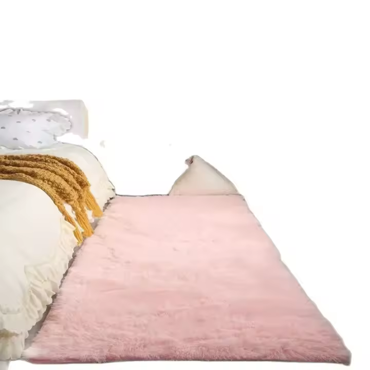 Carpetas De Piso Para Habitación De Niñas Rosa Suaves Y Gruesas Alfombra Grande Para Dormitorio Decoración Del Salón Alfombras Para Cama De Niños - 1