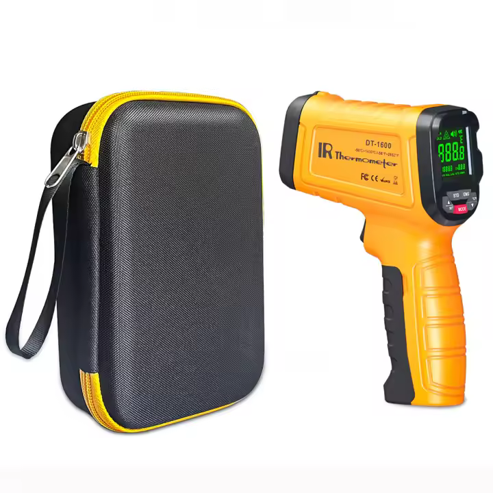 Termómetro Infrarrojo Profesional DT1000 DT1600 Con 13 Puntos De Láser No Contacto Pantalla Digital Alarma De Temperatura Alta Uso Industrial - 1