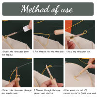 LMDZ Kit De Punción Para Bordado Con 11 Piezas Herramientas De Costura Y Tejer DIY Herramientas De Bordado De Yarn De Madera Y Punzón De Bordado - details 5