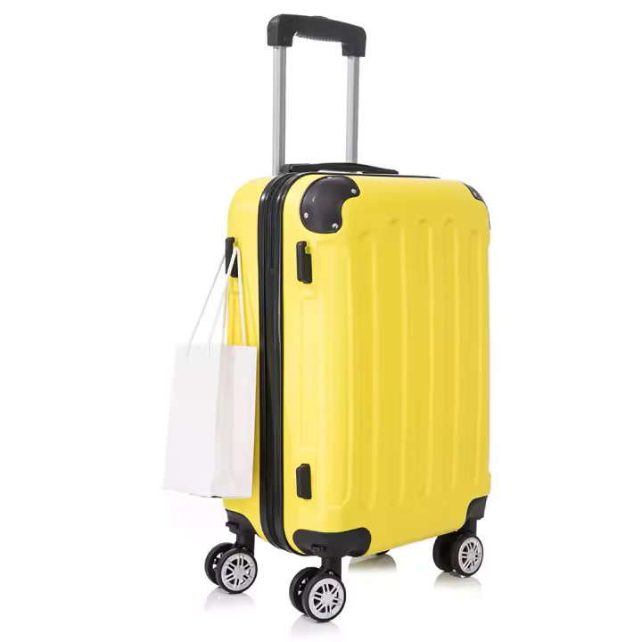 Maleta Cabina Mano ABS 55x40x20cm (40L)- 20 Pulgadas - Wizzair Ryanair Vueling Iberia  - Negro/Azul/RosaDorado/Plateado/Amarillo/Rojo/RosaPalo/Turquesa/Verde/Menta/Morada - 1