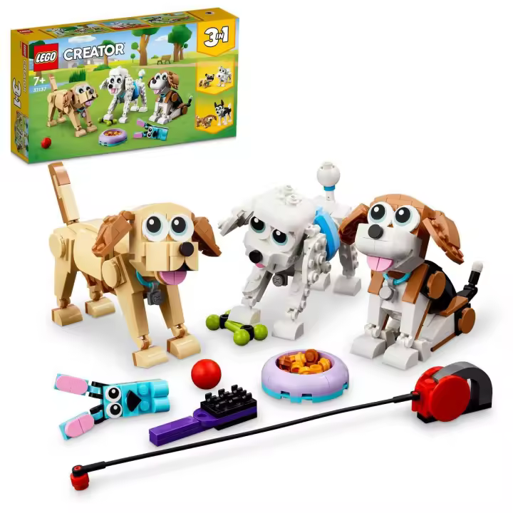 LEGO 31137 Creator Perros Adorables Set de juguetes de construcción (475 piezas) - 1