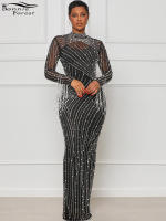 Vestido De Fiesta De Lujo Para Mujer Bonnie Forest Con Perlas Y Cristales De Rhinestone Vestido Largo Con Borlas Para Celebridades Vestido Sexy Y Club Vestido De Noche De Corte Clásico - details 4