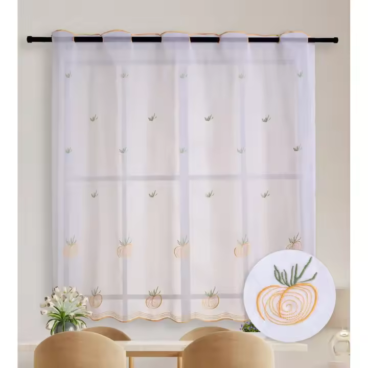 Cortina de cocina con diferentes estampados 90x145cm. Poliéster .1 panel - 1