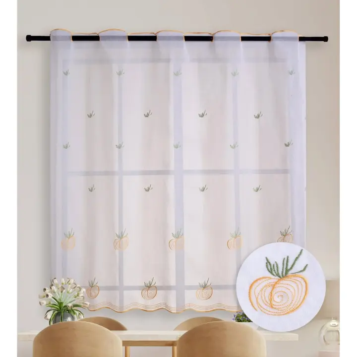 Cortina de cocina con diferentes estampados 90x145cm. Poliéster .1 panel - 1