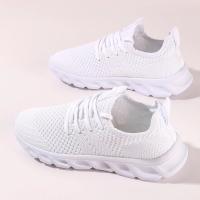 Zapatos Deportivos Casuales Para Mujer Zapatillas Ligeros Blancas Y Negras Transpirables De Malla Adecuados Para Correr Y Jugar Tenis Outdoor - details 30