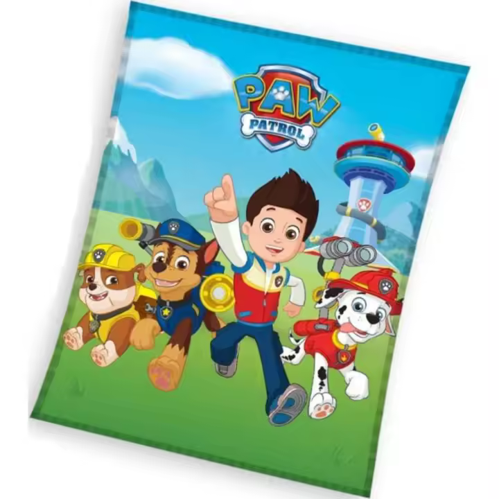 Paw Patrol Manta Polar La Patrulla Canina Ryder Y Cachorros 140 X 100 CM ● Certificado calidad OEKO-TEX Standard 100 PAW23-02 - 1