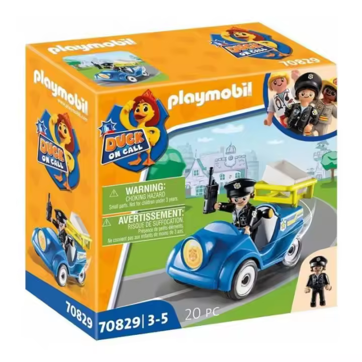 PLAYMOBIL DUCK ON CALL 70829  MINI COCHE POLICIA - 1
