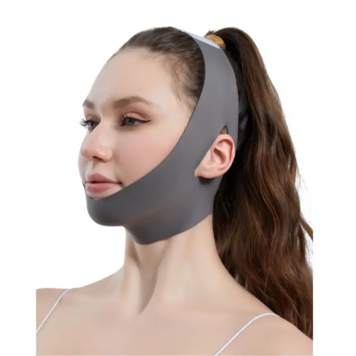 Cinta De Elevación Facial V Forma Para Mujeres Máscara Deportiva Medicina Del Cuello Y Barba Ajuste De Mandíbula Y Checos Slimmer Contornos Belleza - 1