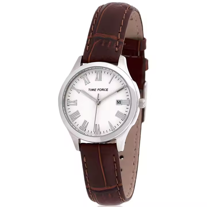 Time Force Tf3305l05  Reloj Para Para Mujer Color Marron - 1