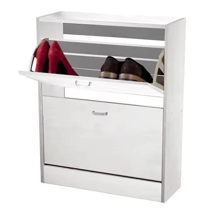 No-Brand Zapatero Boreal 2 Puertas Abatibles 12 Pares 80x63x24 Cm - Organizador de Zapatos Compacto y Minimalista - 1