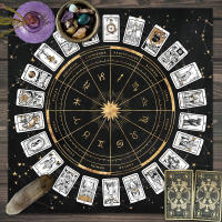 Mantel De Juego De Cartas Tarot Con 12 Zodiacos Para Fortuna Toldo De Juego De Mesa Decorativo De Poliéster/Celulosa Tamaño Cuadrado - details 3
