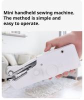 Mini Máquina De Coser Portátil Eléctrica Para Manualidades Y Reparaciones En Ropa Kit De Accesorios Incluido Para Tejidos - details 1