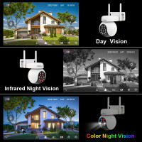 Cámara IP Wifi 5MP SH052 Srihome PTZ Sin Cables Vigilancia Exterior Con Rastreo Automático AI Alarma De Sonido Y Luz Visión Nocturna En Color - details 7
