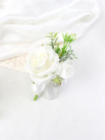 Corsage Rustico Para Novio Y Llavero De Boda Blanco Con Rosa Eucalipto Hiedra Orchidaya Berries Gypsophila Accesorios De Vestimenta Para Bodas Cumpleaños Y Decoración Personal - details 16