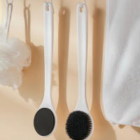 Cepillo De Ducha Con Manija Larga Para Aplicar Loción Y Solvente Negro Multifuncional Herramienta De Limpieza Corporal - details 4