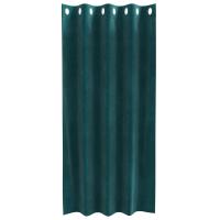 Cortinas Blackout con Ojales 2 pcs Verde Oscuro Terciopelo - details 2