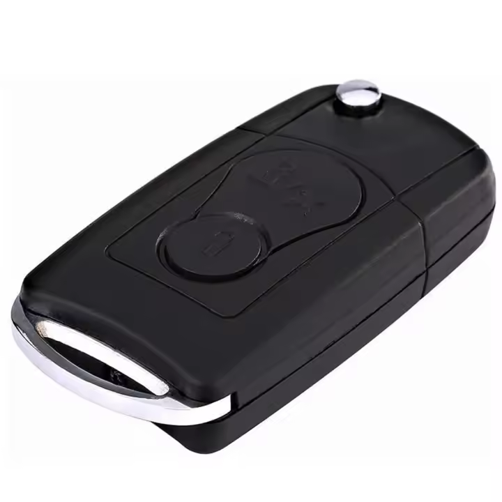 Actyon-funda para llave de coche, carcasa para mando a distancia, 2 botones, accesorios para coche, color negro - 1