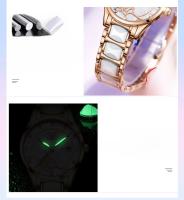 Reloj De Cuarzo Para Mujer OLEVS Movimiento Japonés Resistente Al Agua Acero Inoxidable Cerámica Lujo Reloj De Pulsera Para Damas Conjunto Popular - details 5