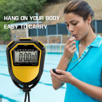 Reloj De Pulsera Digital Impermeable Para Deportes Con Cinta Para Natación Correr Fútbol Entrenamiento Timer Cronógrafo LCD Portátil - details 1