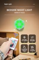 6pcs Luz De Pared LED Hexagonal De Control Táctil Luz De Noche Sensible Al Toque Luz De Celdas De Miel Luces Nocturnas - details 0